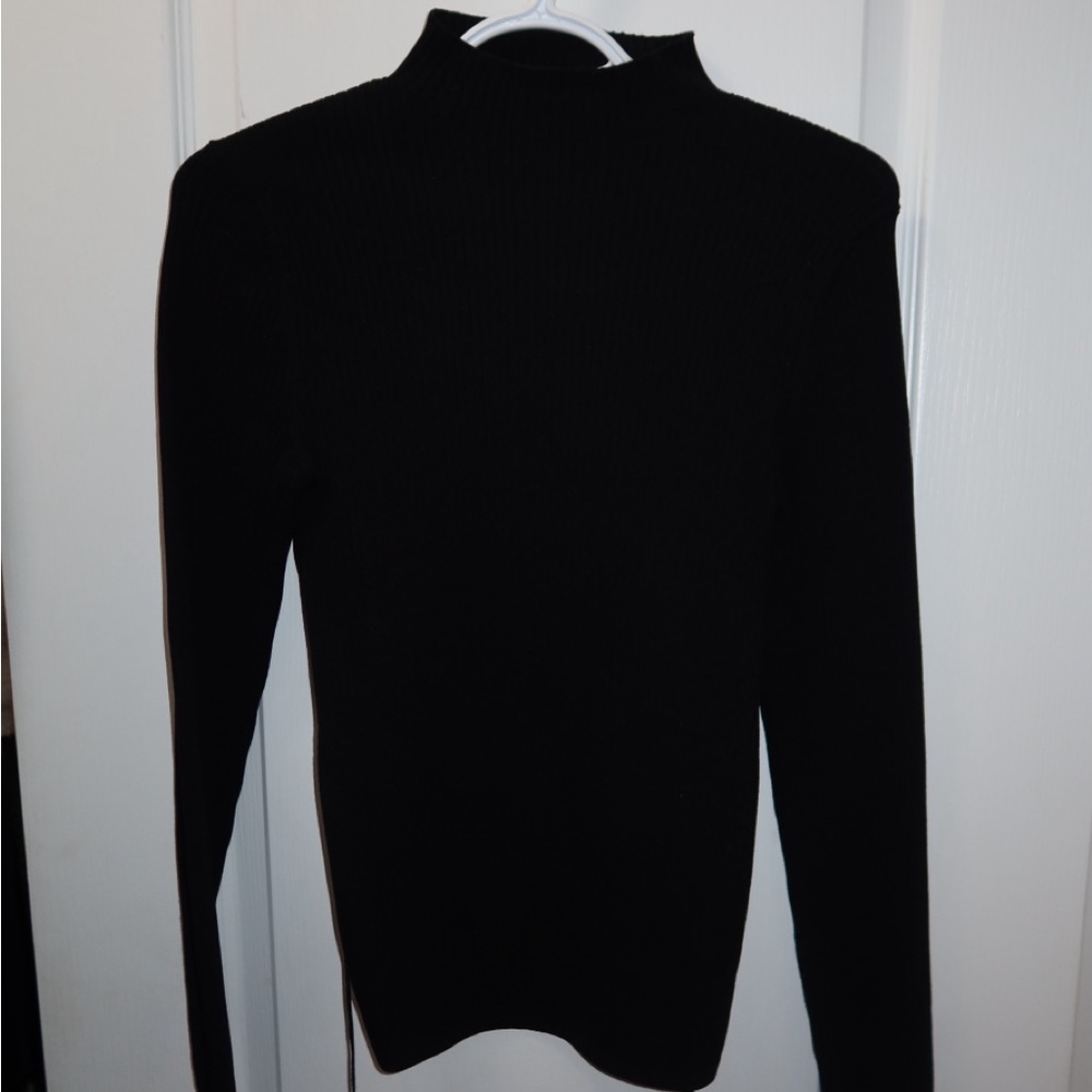 Babaton Black Turtleneck Sweater